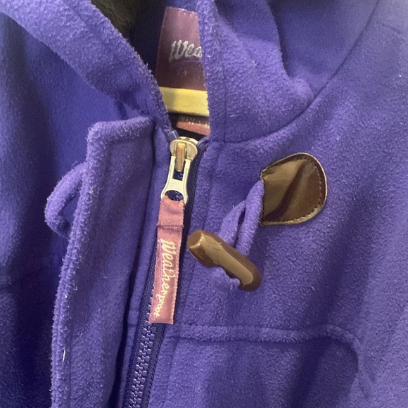 Weatherproof, Small  girls, coat, full zipper & toggle, front closure, purple - Picture 5 of 6